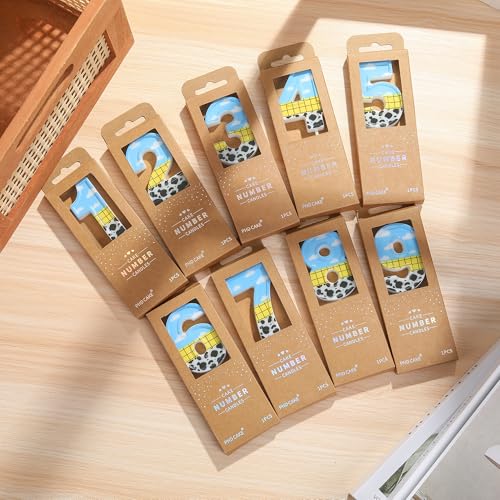 PHD CAKE 2.76 Inch Number 2 Toy Inspired Birthday Candles, Cartoon Story Number Candles, Cake Number Candles, Party Celebration, Style Candle