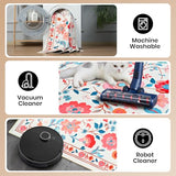Area Rugs for Living Room 6x8 Non-Slip Carpet Washable Boho Rug Vintage Low Pile Carpet Print Home Rugs for Bedroom Kids Room Playroom Dining Room Home Office Farmhouse,Khaki
