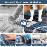 2x8 Washable Modern Abstract Runner Rug Non-Slip for Hallways