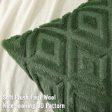 decorUhome Fall Faux Fur Forest Elf Throw Pillow Covers 22x22 Set of 2