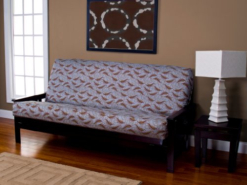 Floating Feathers Futon Cover Fabric (Removable futon Cover Fabric only. Futon Frame and futon Mattress Sold Separately) -Ottoman