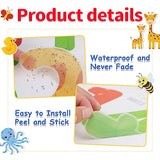 Large Number Wall Decals Stickers Educational Learning Wall Sticker Animal Arabic Numbers 1-10 Vinyl Counting Decals Peel and Stick Removable for Children Kids Toddlers Classroom Playroom Daycare