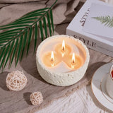 Viyffo 20oz Large Fall Decorative Candle - Vanilla Dreamscape, 3 Wick Soy Candle for Women, Matte Ivory Ceramic Jar Perfect for Luxury Home Fragrance, Elegant Room Decor & Premium Holiday Gift