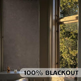 RYB HOME Linen Door Curtain 100% Blackout French Door Curtain for Glass Window, Fully Light Blocking Privacy Window Drapes Lightweight Tie up Shade, W 26 x L 69, Sand, 1 Panel