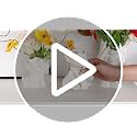 BrownLove Ceramic Face Vase White Flower Vase for Decor Female Form Face Vase Art Vase Modern Decorative Vase Centerpiece for Table Shelf Living Room Office Bedroom Small