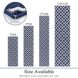 Washable Hallway Runner Rug 2x6',Non-Slip Kitchen Runner, Blue