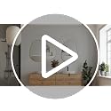 PERFNIQUE Irregular Wall Mirror Asymmetrical Mirror, 32''x24'' Gold Mirror for Bathroom Bedroom Living Room Entryway, Decorative Modern Boho Decor, Wall Mouted(Gold, 32''x24'')