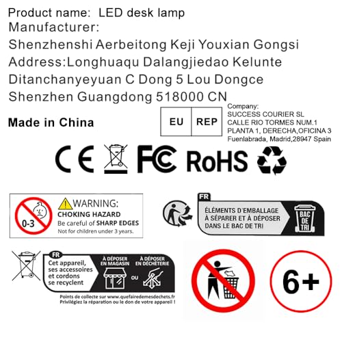 AILBTON Bright LED Desk Lamp with Clamp,Eye Caring Architect Led Desk Lights with Adjustable Swing Arm for Office Home,Dimming and Tempering Led Table Light