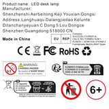 AILBTON Bright LED Desk Lamp with Clamp,Eye Caring Architect Led Desk Lights with Adjustable Swing Arm for Office Home,Dimming and Tempering Led Table Light