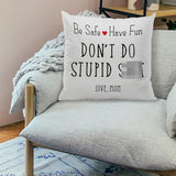 ZJSYXXU Call Your Mom Throw Pillow Covers 18x18 Inch, Funny College Dorm Decor Decorative Pillowcases Cushion Cover Decor for Couch Sofa Living Room, Graduation Gifts for Daughter Son
