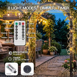 suddus Fairy Lights Battery Operated with Remote, 33ft 100 LED Dimmable Twinkle Lights with Timer, Waterproof Copper Wire String Lights for Bedroom, Christmas, Tree, Indoor Outdoor Decor (Warm White)