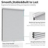 MYshade Cordless Blackout Cellular Shades for Windows, Honeycomb Window Shades with Thermal Insulation, Child & Pet Safe Room Darkening Shade, Easy Install,36" W x 72" H, White