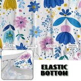 Xoenoiee Futon Sofa Bed Cover Stretch Armless Futon Slipcover Washable Elastic Sofa Couch Covers Home Furniture Protector, Boho Abstract Floral Daisy