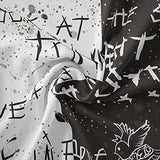 LWZAYS Rapper Wall Tapestry Lil Peep Tapestries Juice Wrld Black and White Star Tapestry for Bedroom Dorm Hip Hop Home Decorations Wall Hanging 60'' X 50''