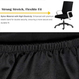 DHXYZZB Office Computer Chair Cover, Universal Replacement Removable Rotating Stretch Resilient Desk Boss Armchair Chair Cover Slipcover High Back Large Size