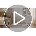 MIULEE Natural White Linen Curtains 84 Inch Long for Bedroom Living Room, Soft Thick Linen Textured Window Drapes Semi Sheer Light Filtering Rod Pocket Back Tab Neutral Farmhouse Cream Ivory 2 Panels