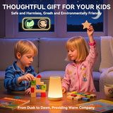Auxmir Rechargeable LED Night Light, Touch & Remote Control Bedside Lamp with 13 Colors, 5 Brightness Levels, Portable Table Lamp for Kids Baby Nursery, Bedroom, Bathroom, Camping, Light Brown