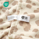 Cozy Bliss Leopard Print Fuzzy Throw Blanket for Couch & Bed, Thick Soft Warm Fleece Blankets for Room Decor, for Kids, Women Men Girls, Khaki Brown Cheetah 50"*60"