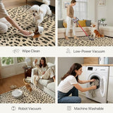 3x5 Washable Rug Small Leopard Print Area Mat for Entryway Bathroom