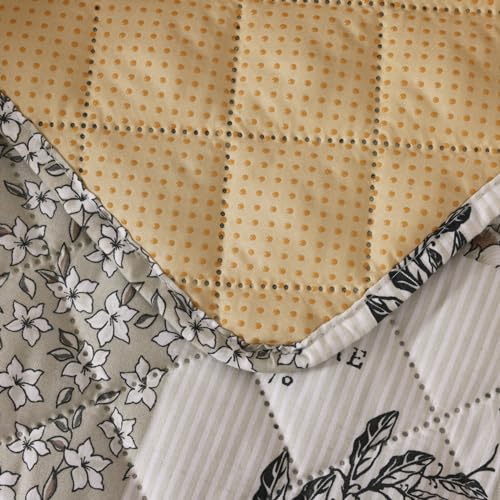 Skidproof Sofa Cover-Grey Bird Sofa Slipcover with Elastic Straps-Easy Fit Slip Cover-Washable Furniture Protector for Pets and Kids(Recliner,Grey)