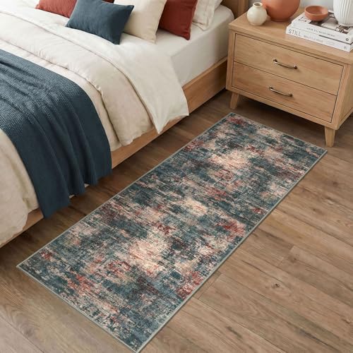Abstract Washable 2x6 Hallway Runner Rug Non Slip Kitchen Runner