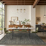 6x9 Washable Area Rug for Living Room, Moss Brown