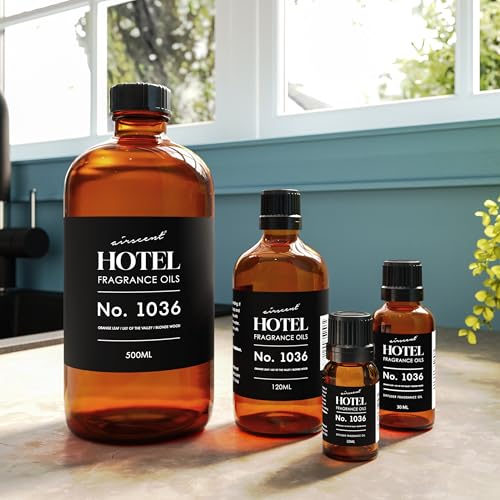 AirScent Hotel Diffuser Oil No. 1036 Inspired by The Las Vegas Venetian-Inspired Hotel Scent - 10 mL Glass Bottle - Premium Fragrance Oil for Ultrasonic and Waterless Diffusers and Crafting