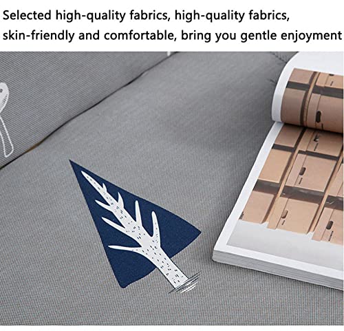 YOPOIY Stylish Printed Futon Cover Premium Polyester Fabric Futon Slipcover Removable Armless Sofa Cover Lightweight Furniture Cover for Pets, Kids -1-140-160cm