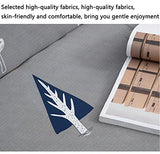 YOPOIY Stylish Printed Futon Cover Premium Polyester Fabric Futon Slipcover Removable Armless Sofa Cover Lightweight Furniture Cover for Pets, Kids -1-140-160cm