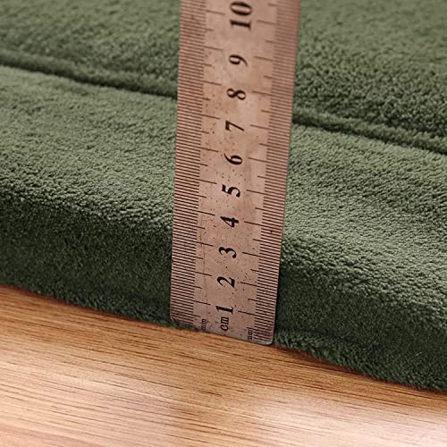 MAXYOYO Play Mat, 1.2" Thick Memory Foam Soft Padded Carpet with Non-Slip Backing, 3x5 ft Japanese Tatami Rug Living Room for Kids, Toddler, Children, Nusery(Olive Green)