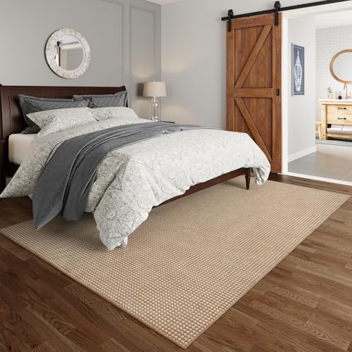 Washable Area Rugs 6x9 ft Non Slip Area Rug for Living Room Brown