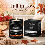 Fall Candles, Caramel Apple Scented, Autumn Seasonal Candle for Fall