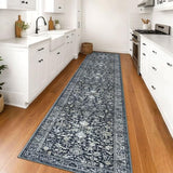 Runner for Hallway 3x16 ft Washable Runner Rug, Midnight Navy