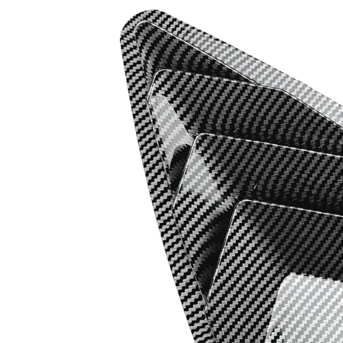 2PCS Rear Exterior Window Louver Shutter Side Cover Trim Compatible with Benz GLC Coupe C254 AMG 2024(Glossy Black)