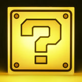 Paladone Super Mario Question Block Night Light, Auto Night Sensor & Portable with Wall Adhesive, Licensed Nintendo Box Lamp
