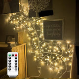 Willow Vine Lights with Remote for Wall: 7.5ft LED Enchanted Vines Lights DIY White Birch Tree Light for Room and Home Decor - Flexible Lighted Branches Light for Halloween & Christmas Decorations