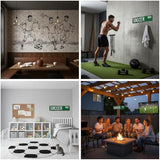MOSM Soccer Way Metal Street Sign - Vintage Sports Wall Art - Retro 4" x 15" (0.8mm Thick) Al – lifestyle view