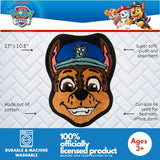 Paw Patrol Chase 100% Cotton Non Slip Plush Bathroom Mat Rug (Officially Licensed Product) By Franco