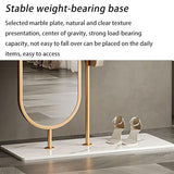 Standing Mirrors Simple Floor-Standing Coat Rack, Bedroom Home Dressing Mirror, rotatable Full-Length Mirror, Clothes Rack(White,80cm)
