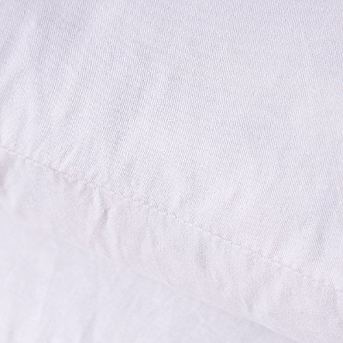 Set of 2, 95% Feather 5% Down Square Decorative Throw Pillow Insert, Cotton Cover, 16x16 Inch