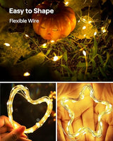 10 Pack Fairy Lights Battery Operated - 7ft 20 LED Twinkle Lights Copper Wire Mini String Lights Firefly Lights for Mason Jars DIY Crafts Christmas Wedding Party Centerpiece Table Decor, Warm White