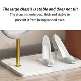 Decorative Coat Rack and Dressing Mirror Integrated Bedroom and Living Room Floor-Standing Rotating Full-Length and Hat for Living Room(Gold,100cm)