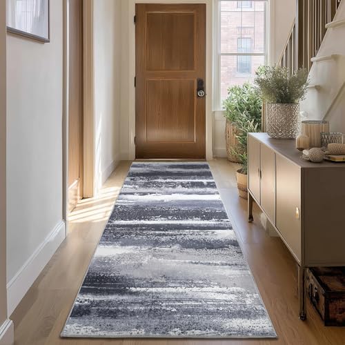 2x6 Runner Rug for Hallway Kitchen: Modern Abstract Throw Rugs