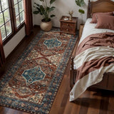 Tangsoo Oriental 2x6 Washable Runner Rugs for Hallways, Non Slip Runner Rug