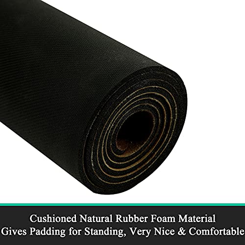 Pauwer Laundry Room Rug Runner 20"x60" Waterproof Rubber Laundry Mat Non Slip Kitchen Mats for Floor Washable Floor Mat Runner Rug for Farmhouse Mudroom Washroom Bathroom Decor