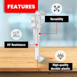 Amazing Drapery Hardware 3.0 Inch Clear Valance Clips for Blinds & Window Shades, 10-Pack - Sturdy Plastic Brackets, Ideal for Wood, Faux Wood & Metal Treatments in Home & Office Settings