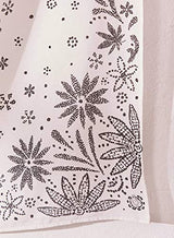 Neasow Bohemian Tapestry Wall Hanging, Beige White Floral Tapestry with Dotted Daisy Medallion Print Bedroom Boho Hippie Home Decor, 36×48 inches
