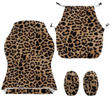 Leopard Print Gaming Chair Covers Cheetah Print Office Chair Covers Slipcovers with Armrest Cover for Gamer Room Decor 4pc/Set