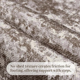 Runners for Hallways Ultra Non-Slip 2x10 Long Runner Rugs Washable Abstract Tear and Stain Resistance No Pile Lightweight Modern Rug Runners for Entryway, Kitchen, Walkway, Entrance, Brown
