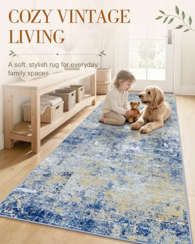 OLANLY 3x6 Washable Runner Rug, Soft Non Slip Carpet for Hallway Kitchen